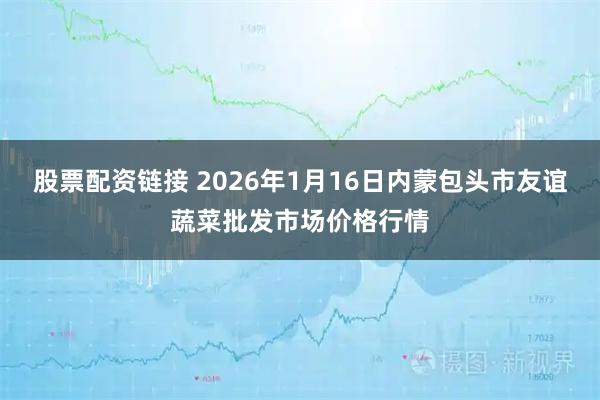 股票配资链接 2026年1月16日内蒙包头市友谊蔬菜批发市场价格行情